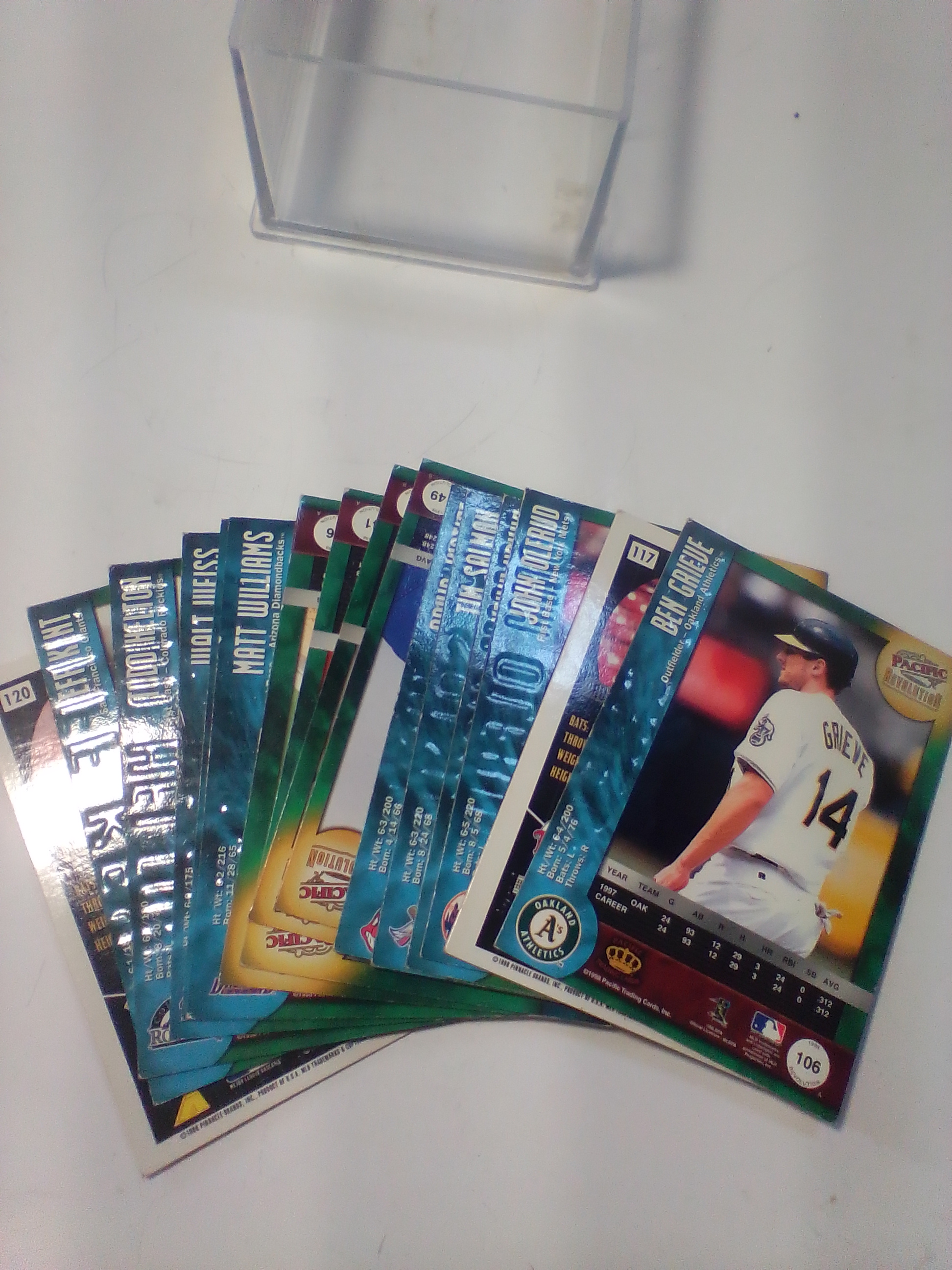 A Collection of Pacific Revolution and Pinnacle Summit MLB Baseball Cards
