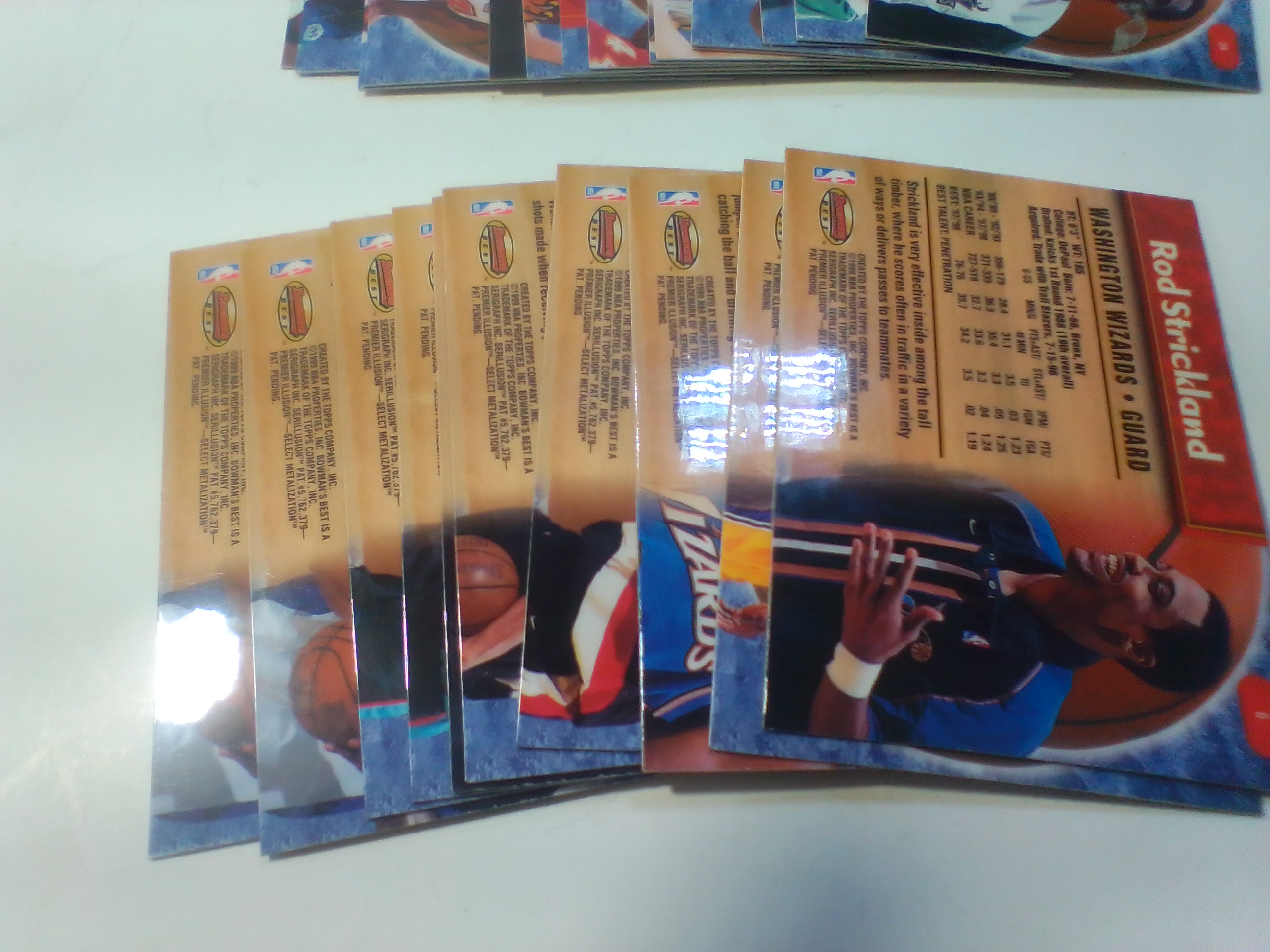 1998-99 Bowman's Best Basketball Trading Card Lot featuring Corliss Williamson and Billy Owens