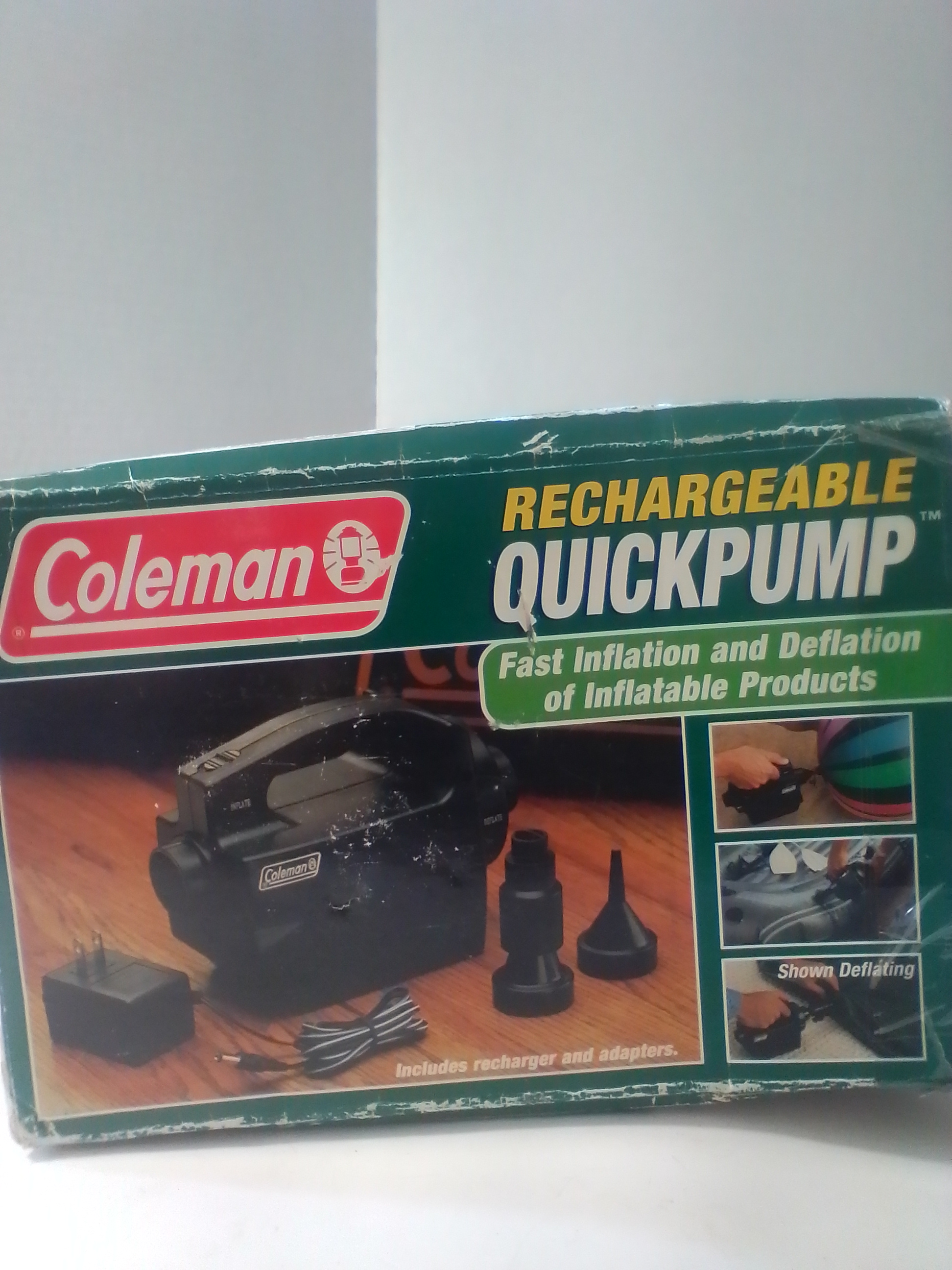 Coleman Rechargeable QuickPump Model 5999-400 in Original Box