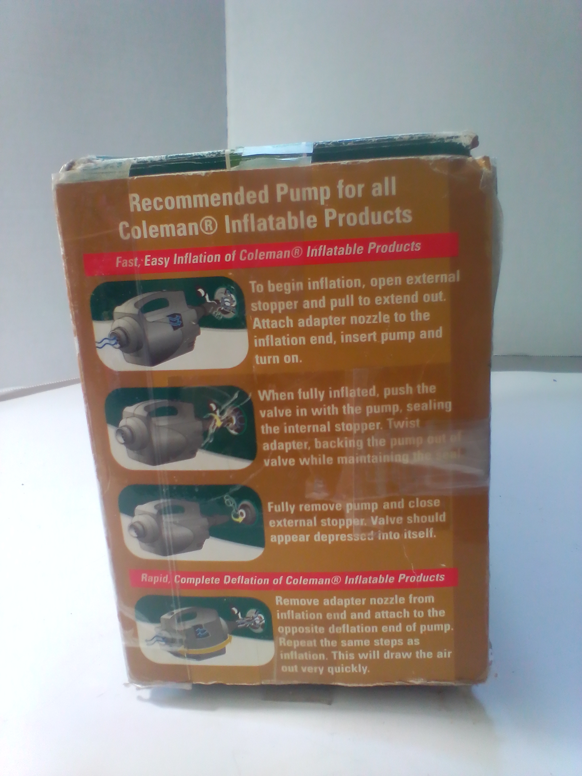Coleman Rechargeable QuickPump Model 5999-400 in Original Box