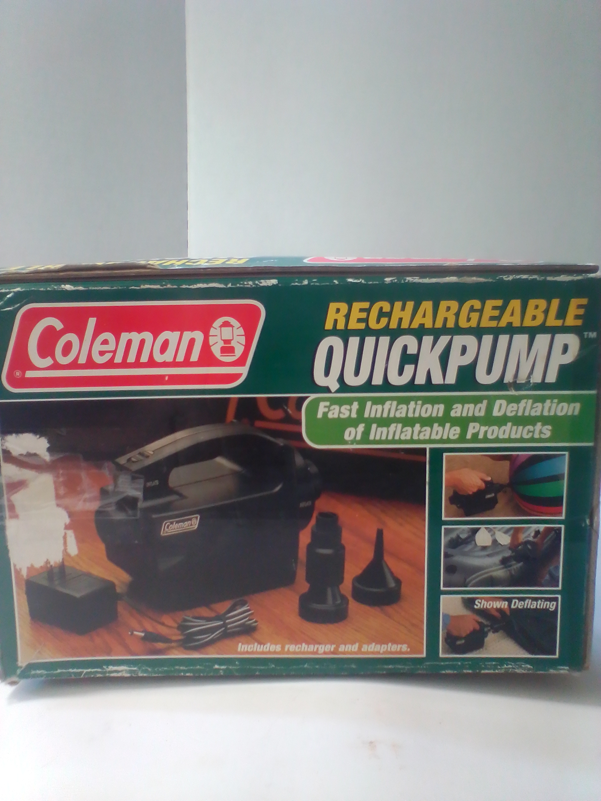 Coleman Rechargeable QuickPump Model 5999-400 in Original Box
