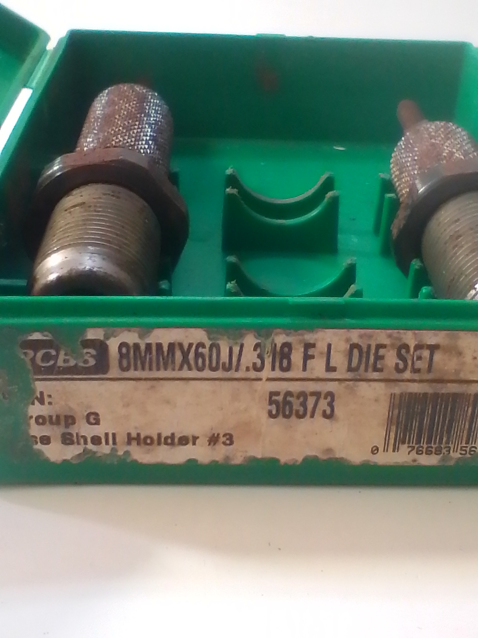 RCBS 8mm x 60mm J (.318) Full-Length Two-Die Reloading Set