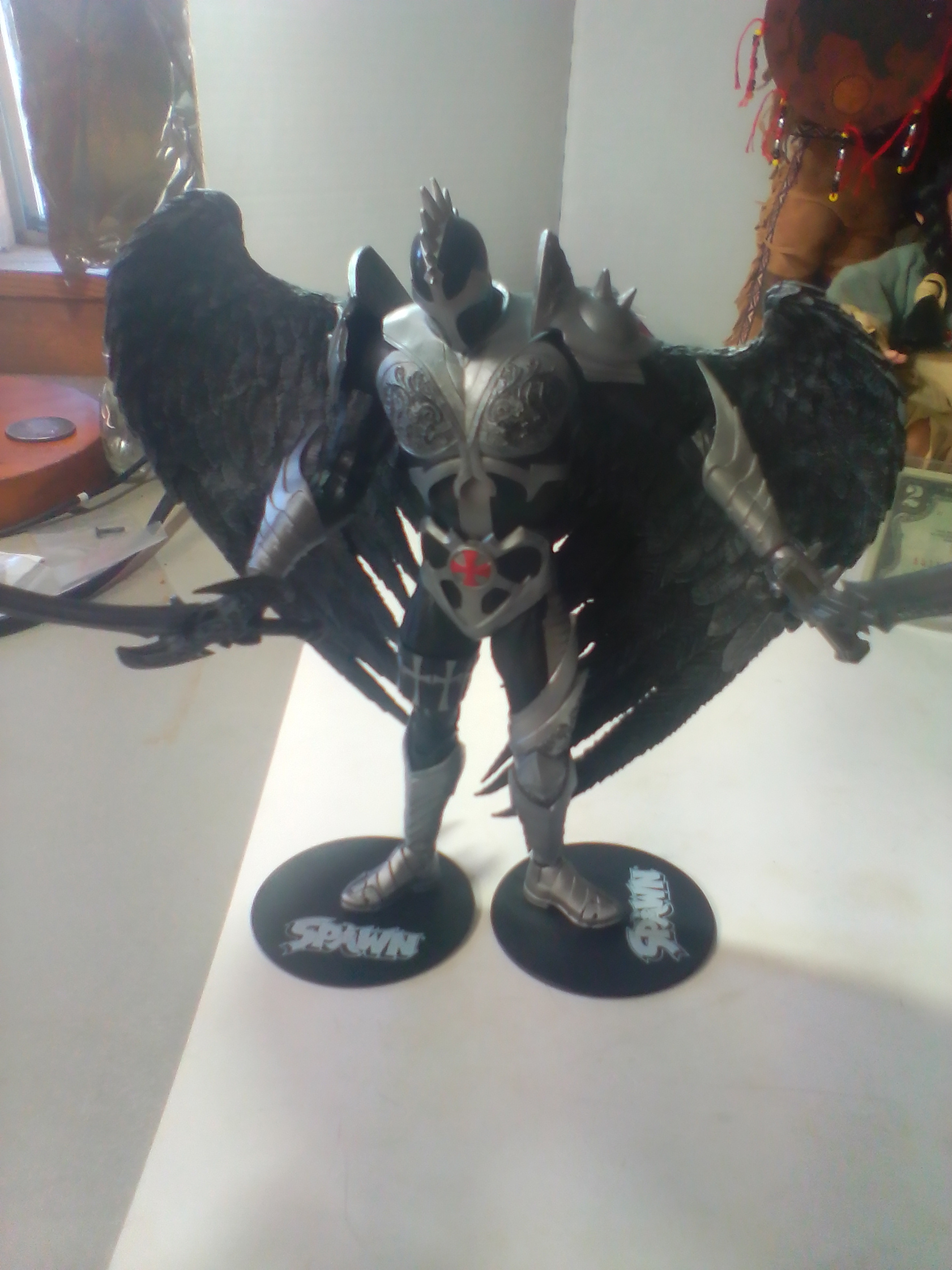 A Pair of TMP Intl. LLC Articulated Plastic Spawn Action Figures McFarlane Toys
