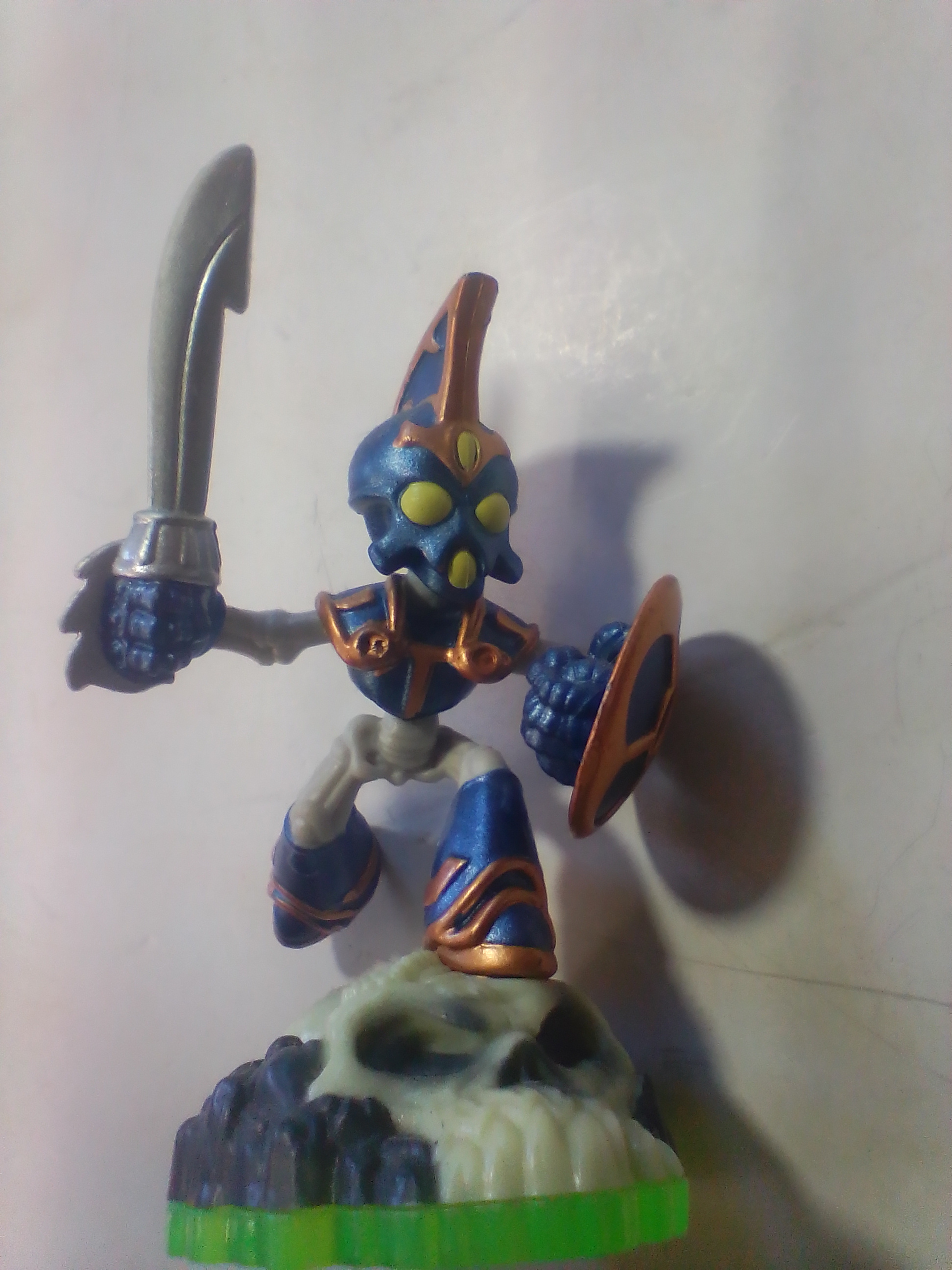 A Collection of Skylanders Interactive Toy Figures Including Spyro and Undead Element Characters