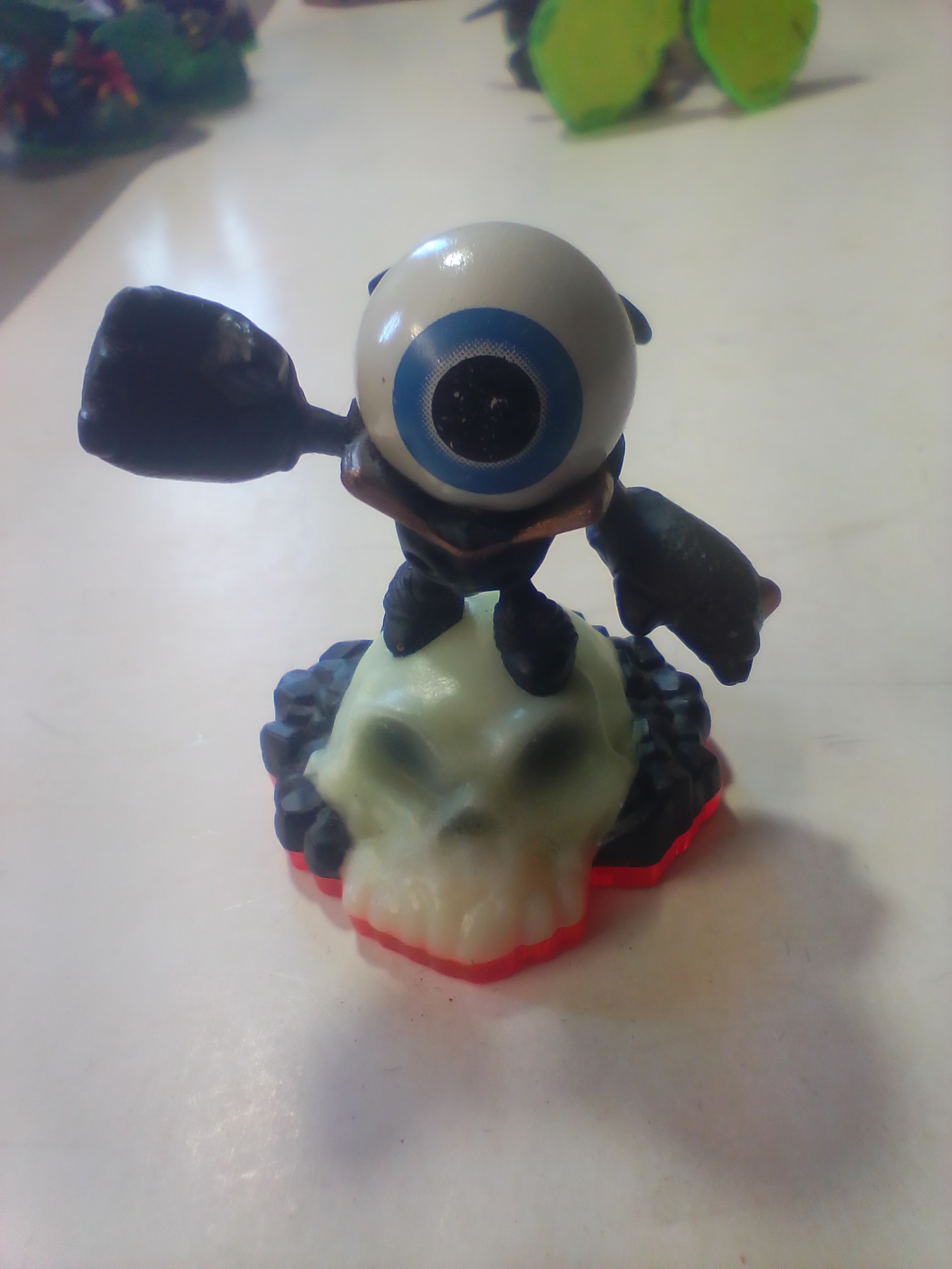 A Collection of Skylanders Interactive Toy Figures Including Spyro and Undead Element Characters