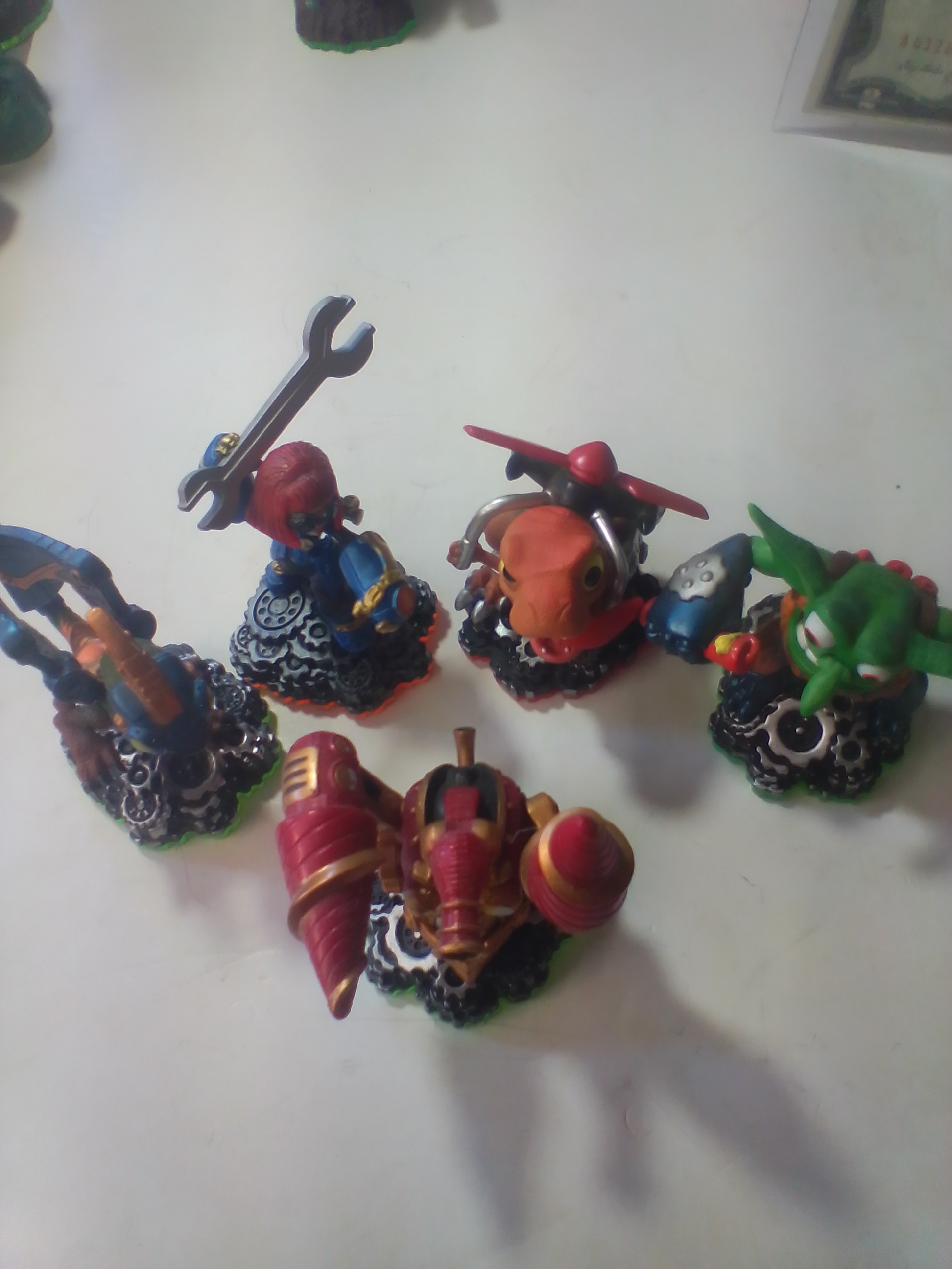A Collection of Skylanders Tech Element Interactive Game Figures