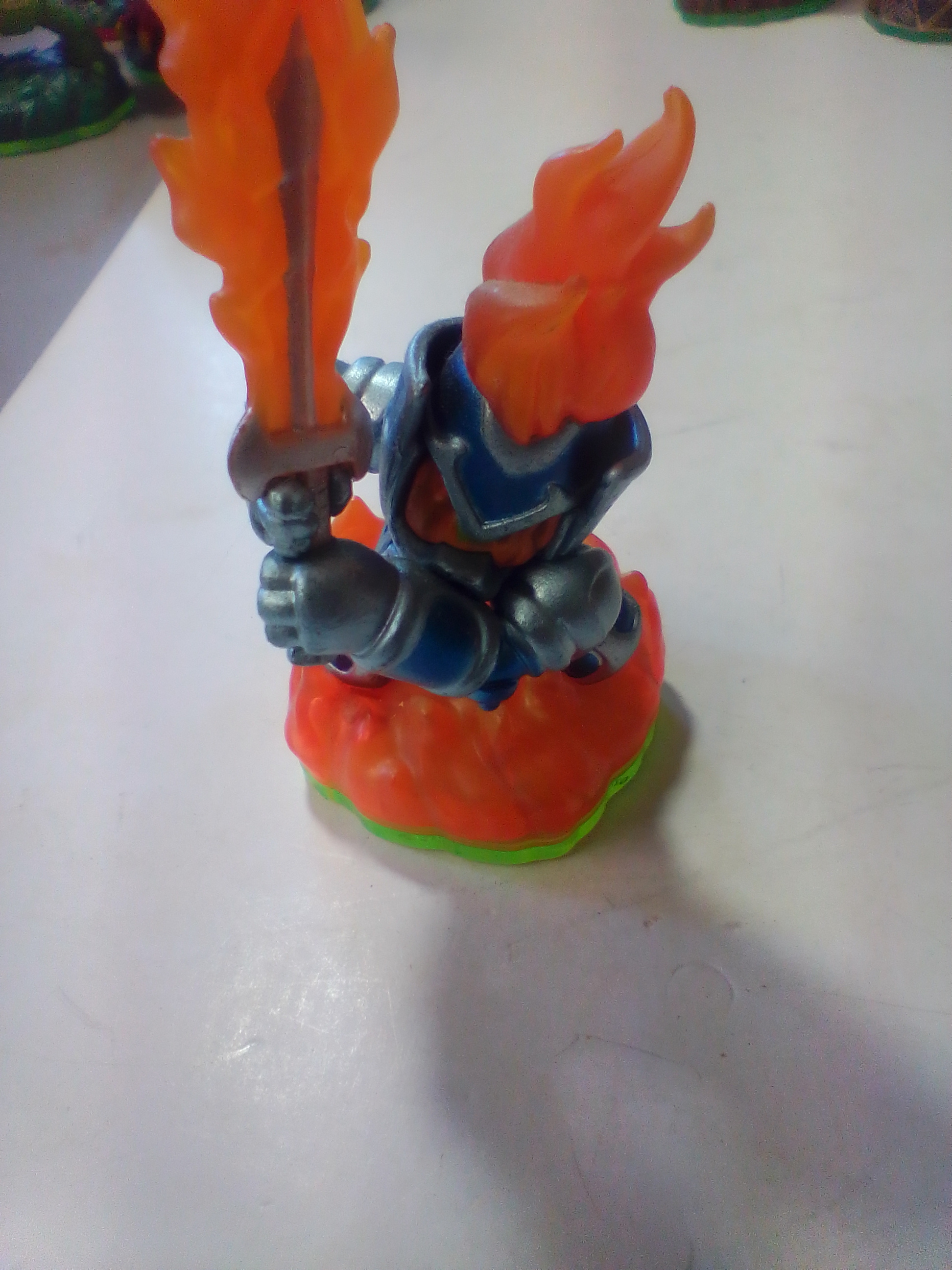 A Collection of Five Skylanders Fire Element Video Game Figurines