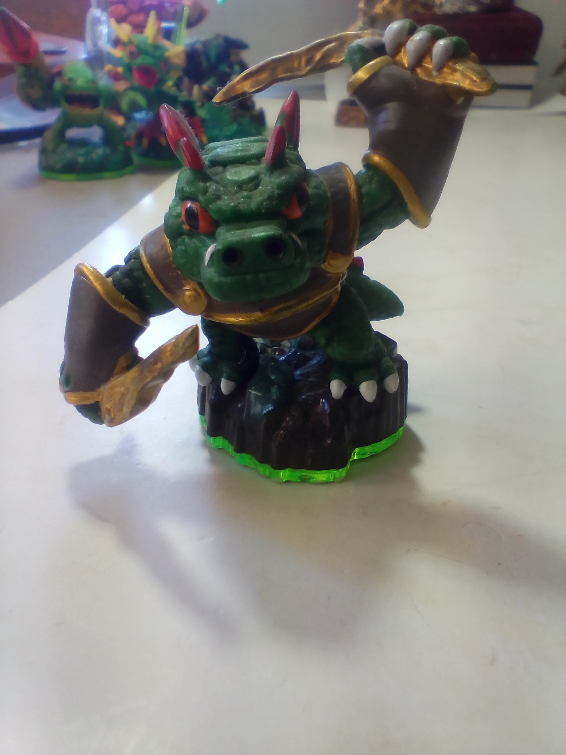 A Collection of Skylanders Video Game Accessory Figures including Dark Spyro