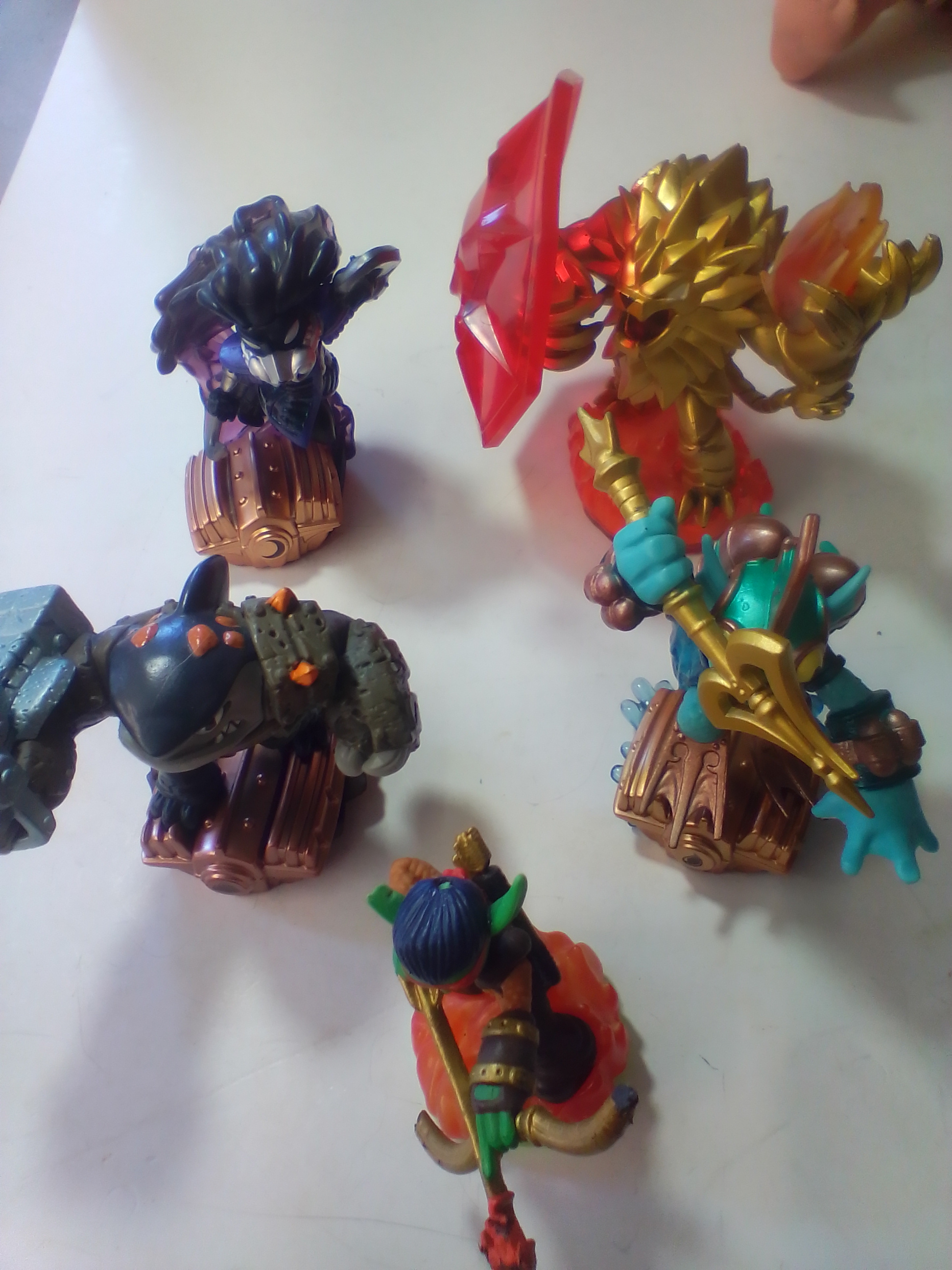 A Collection of Five Activision Skylanders Game Figurines