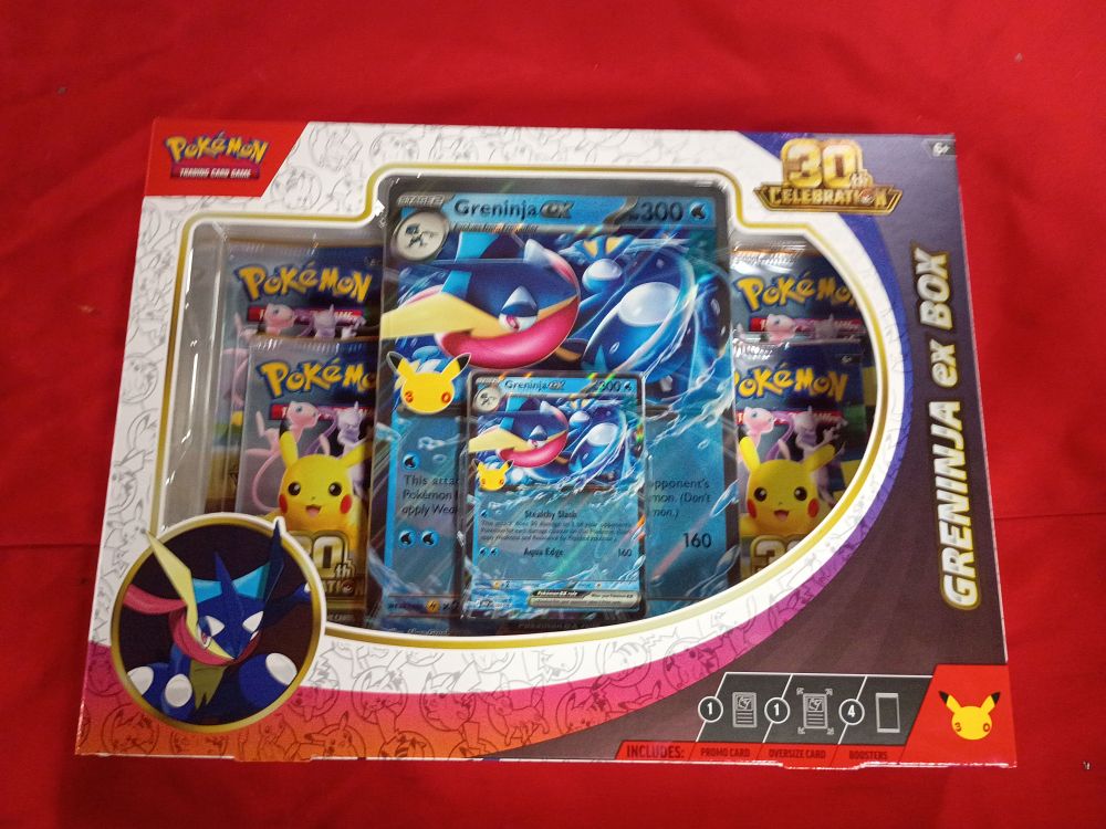 Lot 102: Pokémon TCG 30th Celebration Greninja ex Box