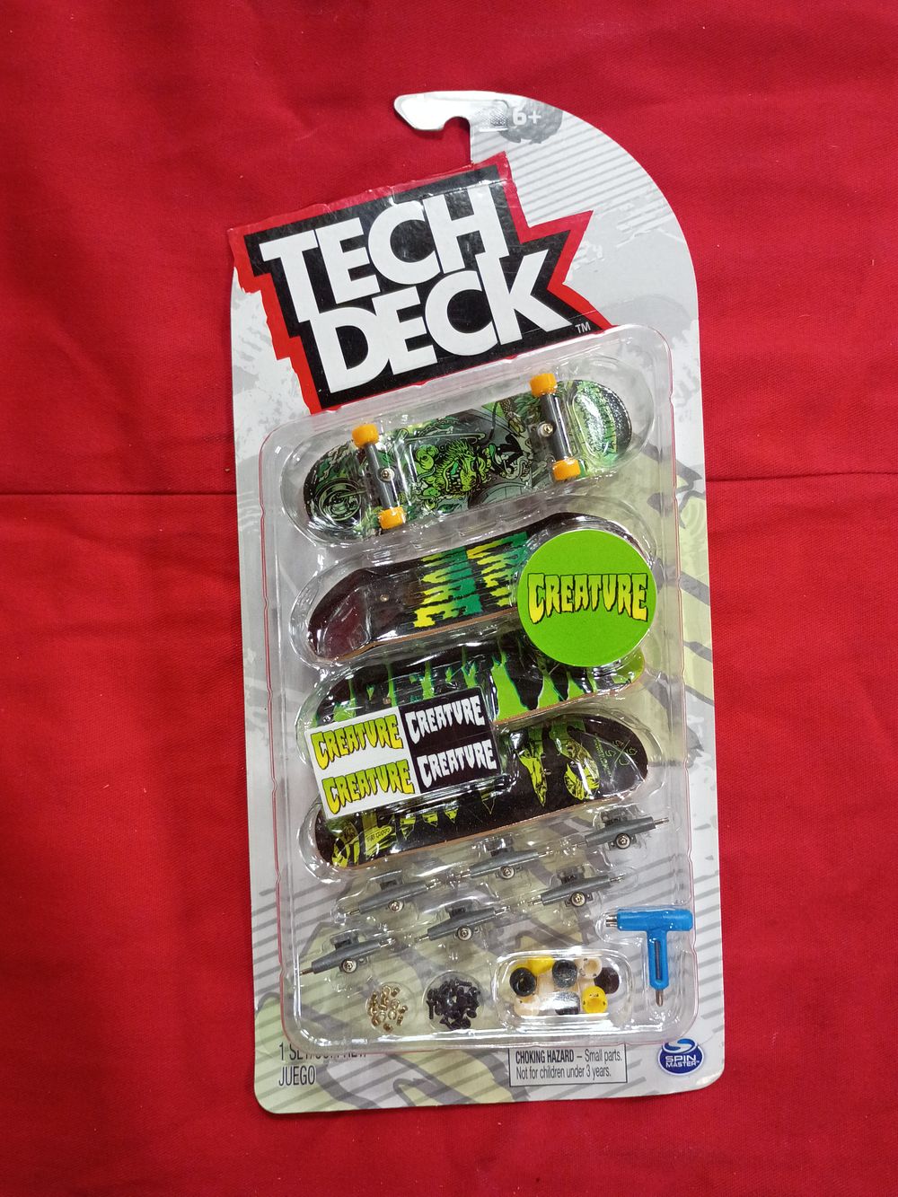 Lot 104: Tech Deck Ultra DLX 4 Pack Creature Skateboards Fingerboard Set