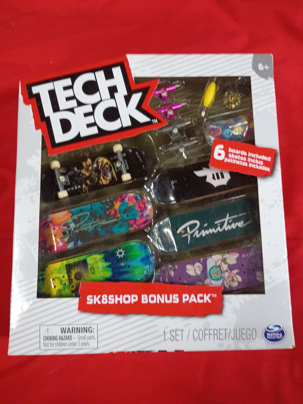 Lot 112: Tech Deck Sk8shop Bonus Pack with Primitive Skateboarding Graphics