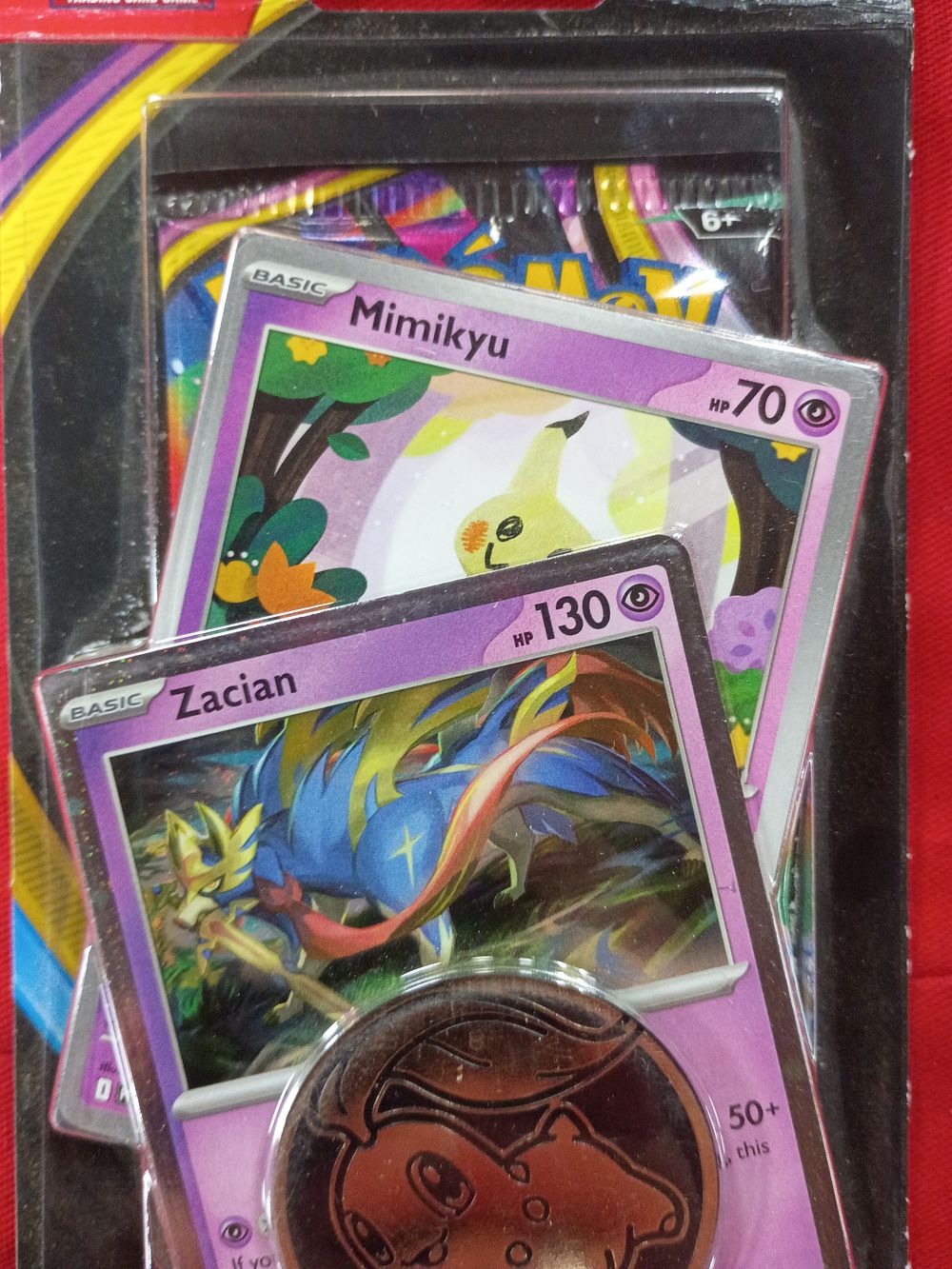 Lot 133: Sealed Pokémon Trading Card Game Three Card Blister Pack Mega Evolution Chaos Rising