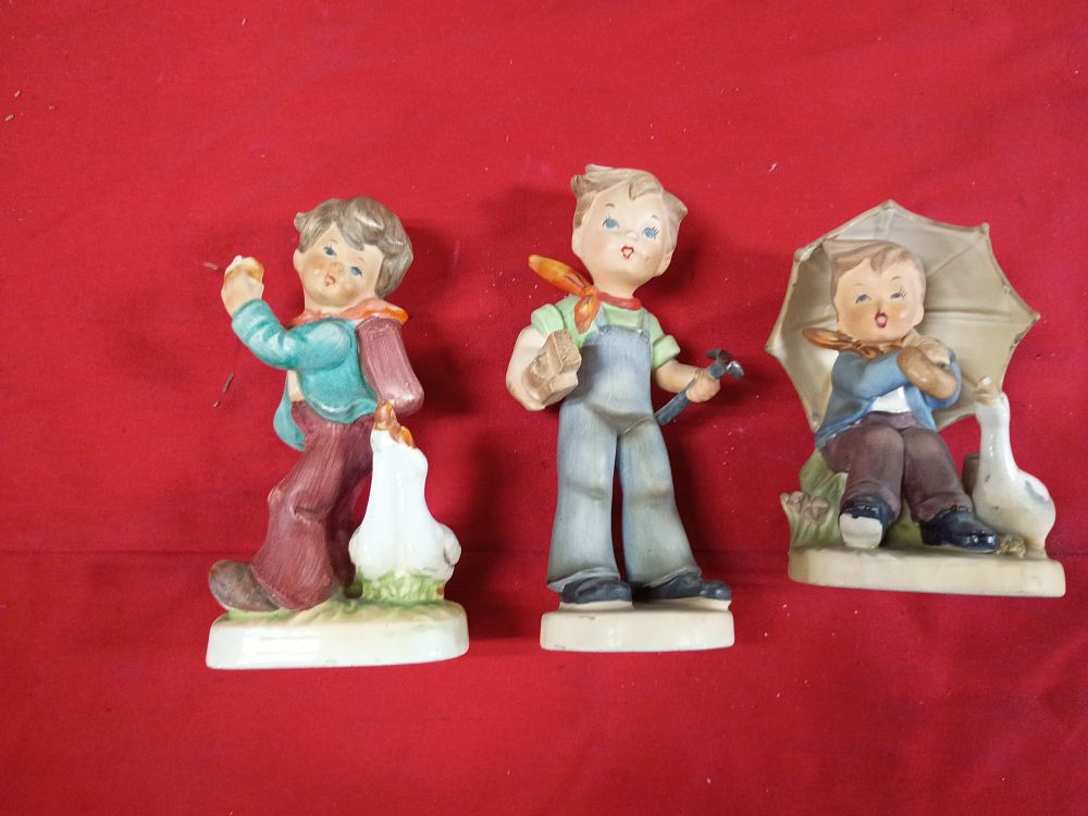Lot 86: Three Ucagco Japanese Hand Painted Ceramic Figurines Designed by Erich Stauffer