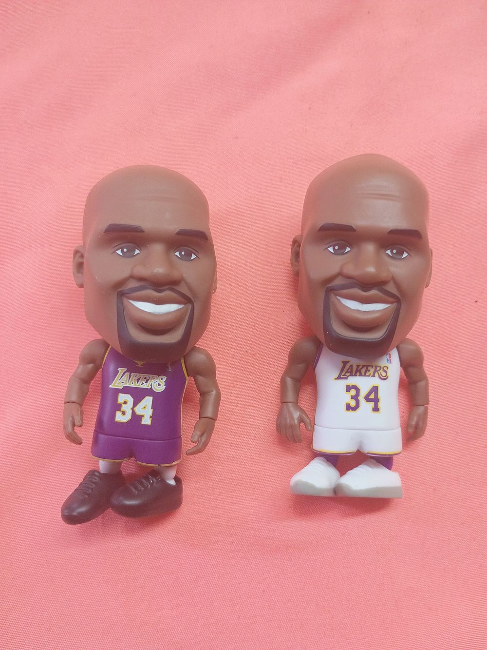 Lot 139: A Pair of Shaquille O'Neal Los Angeles Lakers NBA Ballers Action Figures