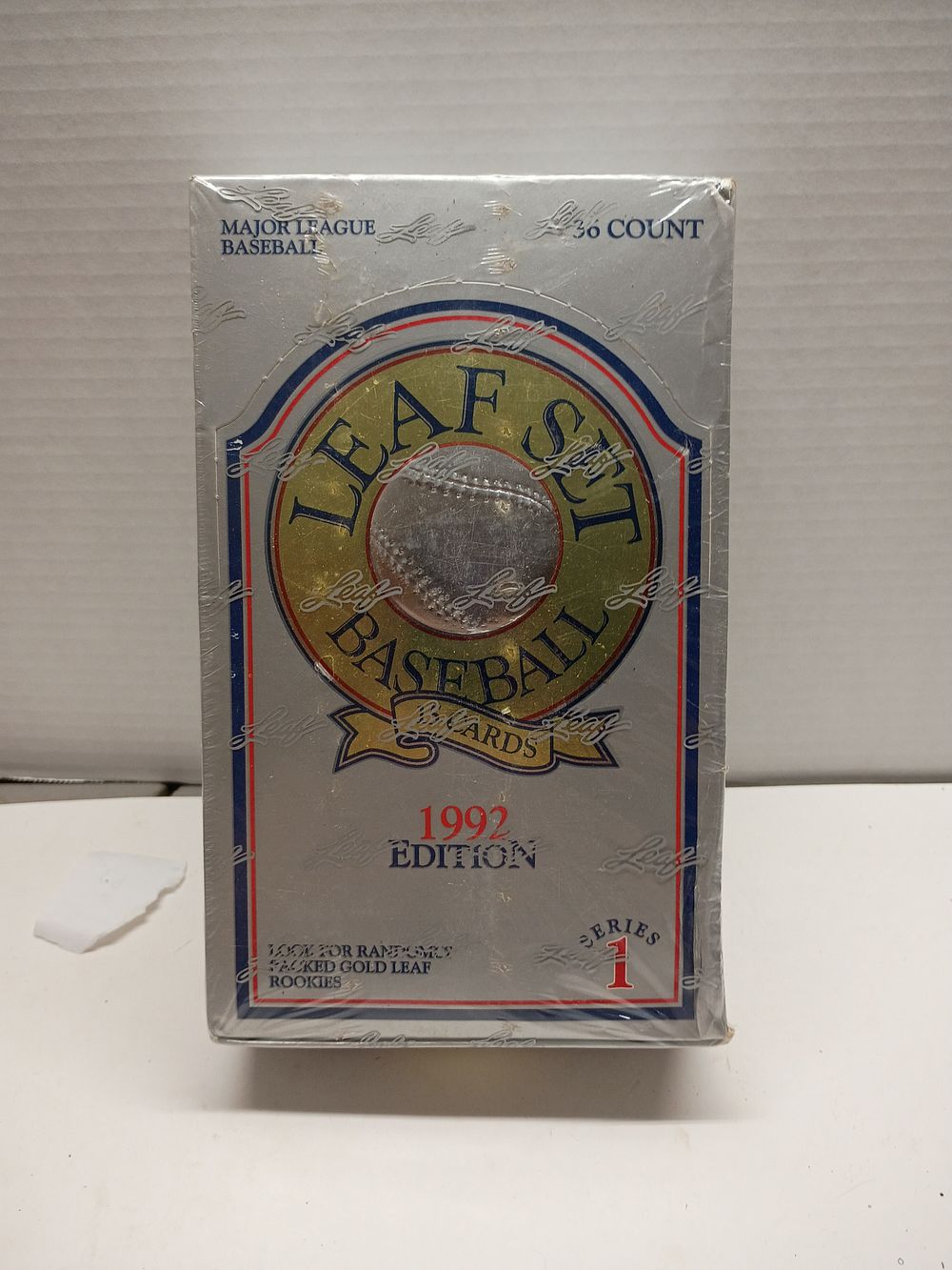 Lot 3: 1992 Leaf Baseball Series 1 Unopened Wax Box 36 Packs
