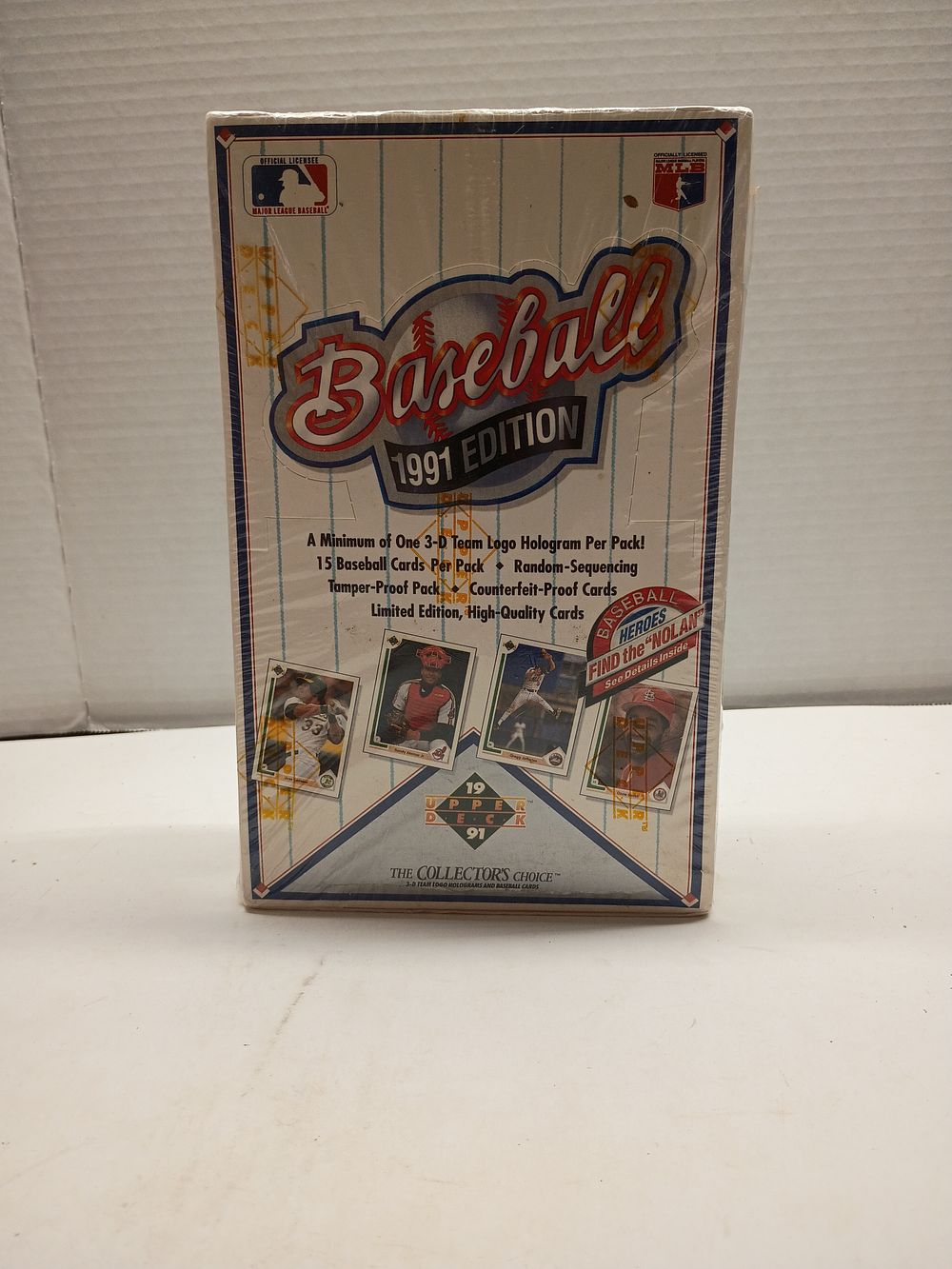Lot 4: 1991 Upper Deck Baseball Collector Choice Low Series Sealed Hobby Box