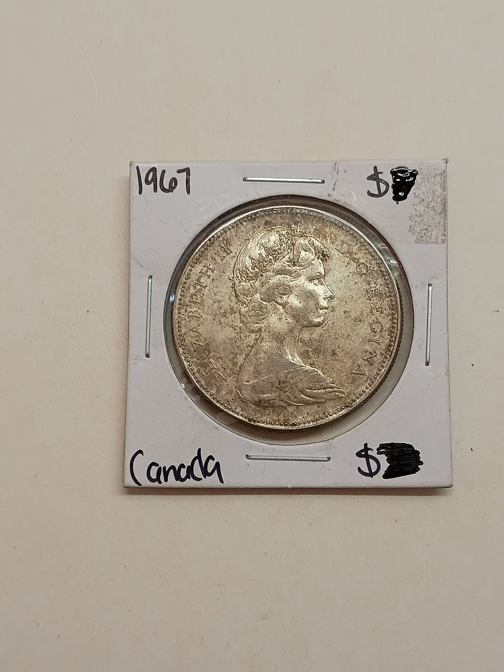 Lot 21: 1967 Canada Confederation Centennial Silver Dollar