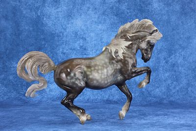 Connemara Mare - Glossy Silver Dapple. This majestic mare was both sculpted by and had her color 