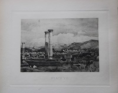 John Fulleylove 1897 - Etching of Palaestra at Olympia. This superb etching is from Pictures of 