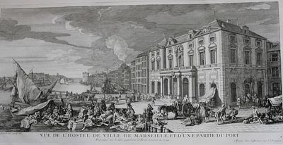 Jacques Rigaud - Hostel de Ville de Marseille 1730. This beautiful engraving is from Les Maisons 