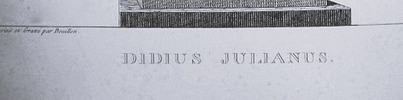 Pierre Bouillon – Rare engraving of the Emperor Didius Julianus 1811. This rare copperplate Image - 1