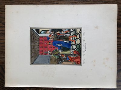 HN Humphreys - Original print from Illuminated Illutrations of Froissart 1844. This 
