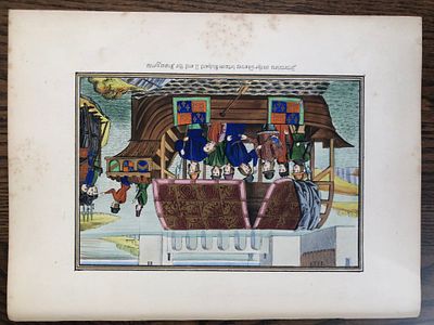 HN Humphreys - Original print from Illuminated Illutrations of Froissart 1844. This 