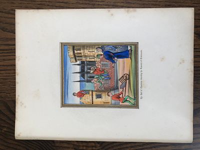 HN Humphreys - Original print from Illuminated Illutrations of Froissart 1844. This 