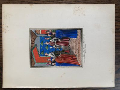 HN Humphreys - Original print from Illuminated Illutrations of Froissart 1844. This 