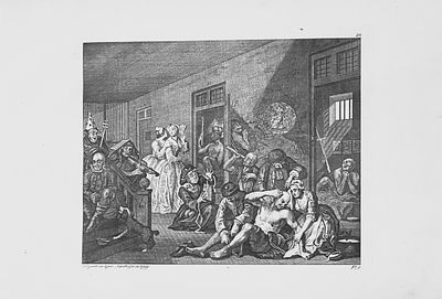 W Hogarth - 8 engravings of A Rake's Progress by Riepenhausen 1820. This set of engravings was 