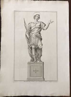 Guiseppe Cades - Etching of San Romano by Pietro Bombelli 1795. This attractive original etching 