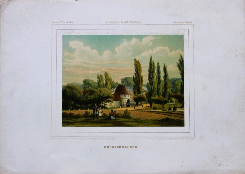 Alexander Duncker - Lithograph of Bruninghausen 1857