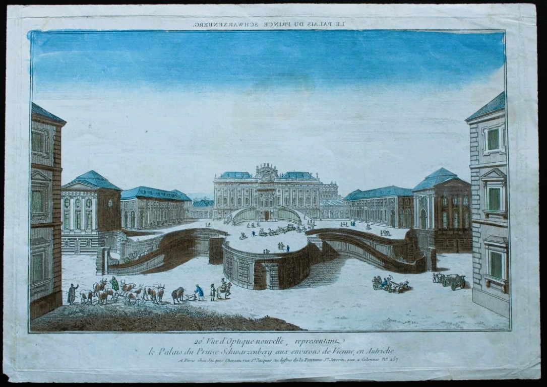 Vue d'Optique - Schwarzenberg Palace, Vienna c1770