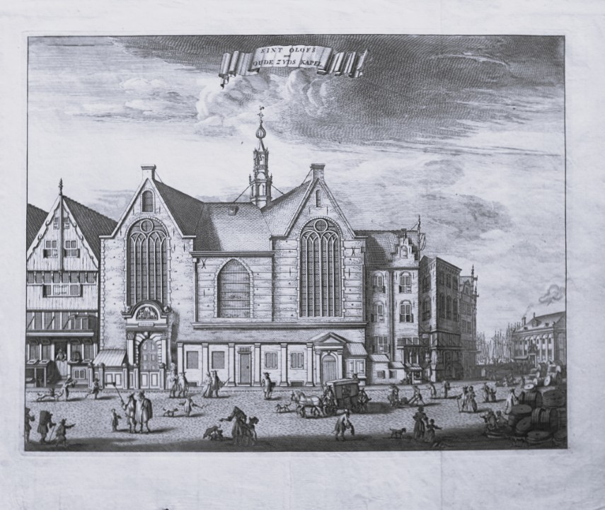 C Commelin - Engaving of St Olofs Chapel, Amsterdam  1693
