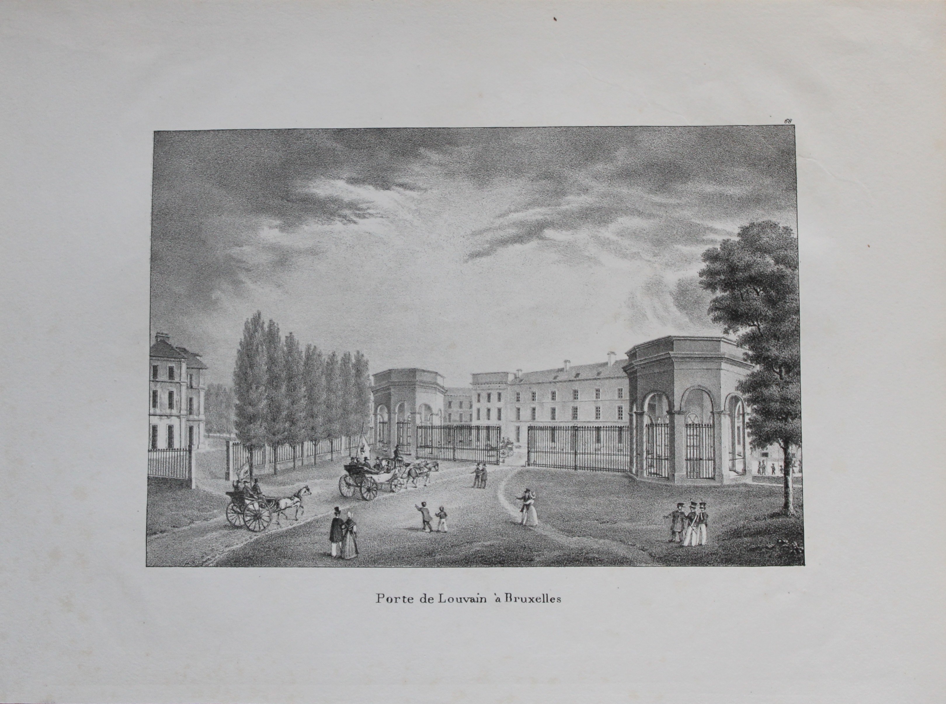 de Cloet - Porte de Louvain a Bruxelles 1825