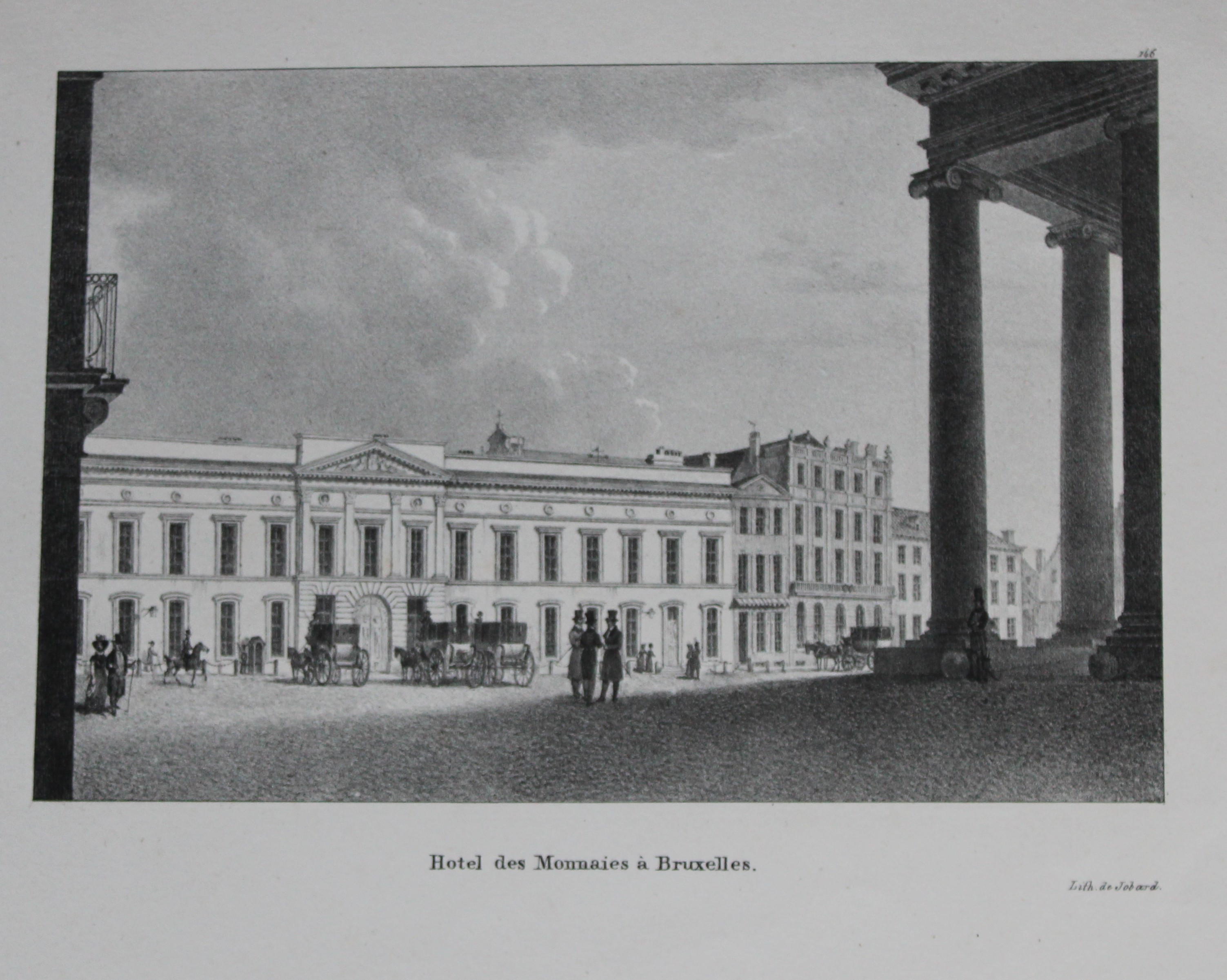 de Cloet - Hotel des Monnaies a Bruxelles by Jobard 1825