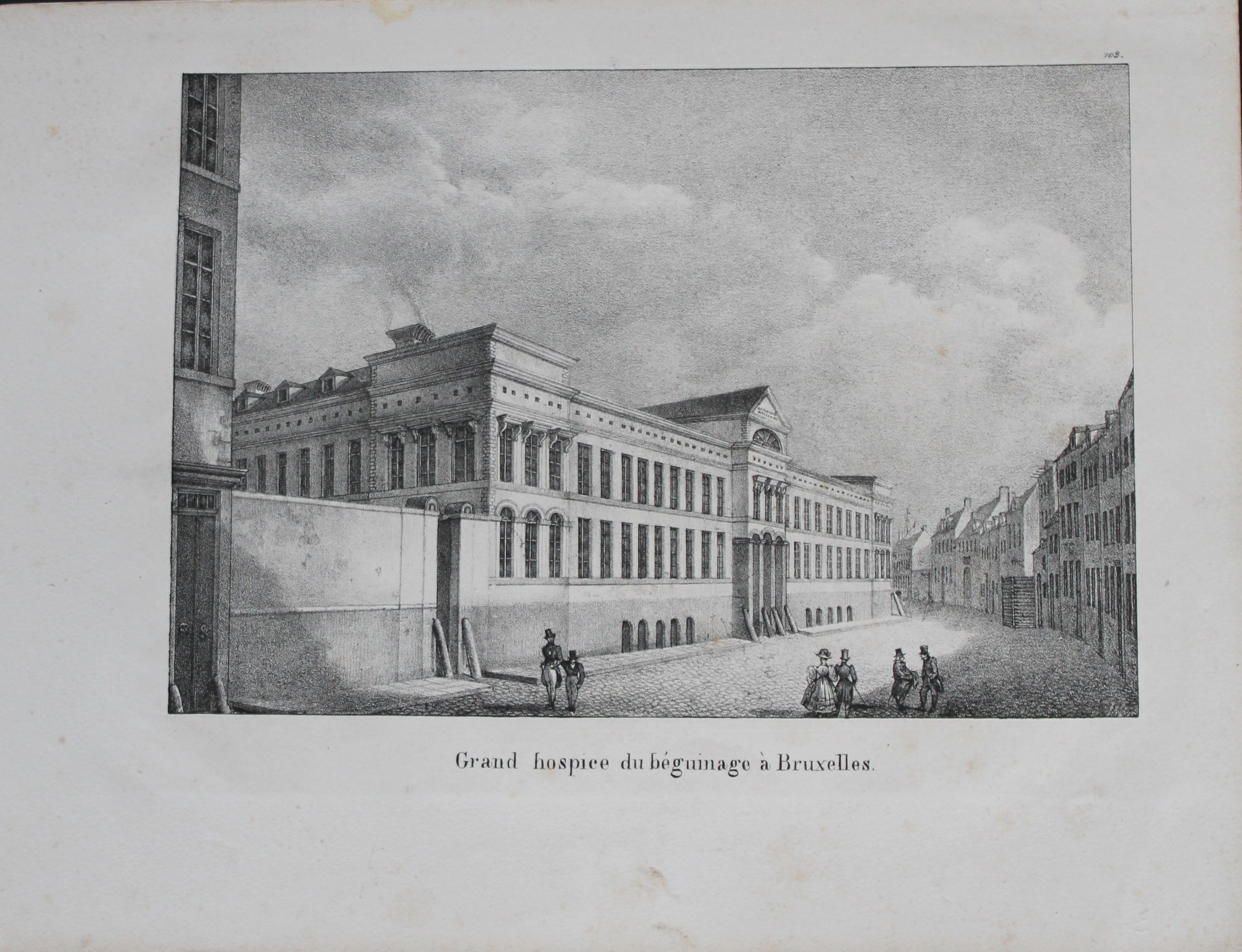 de Cloet - Grand Hospice du beguinage a Bruxelles  1825