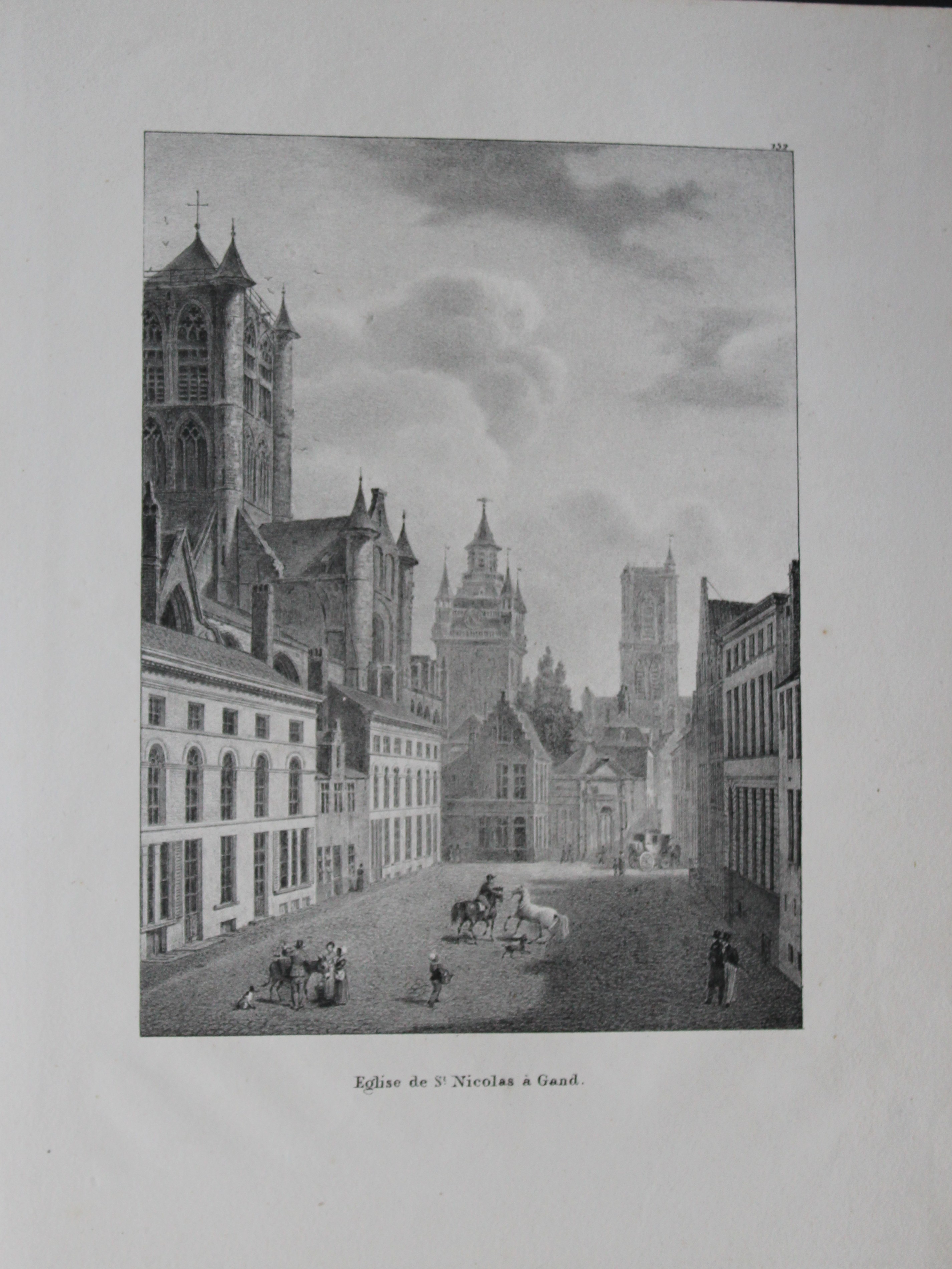 de Cloet - Eglise de St Nicolas a Gand  1825