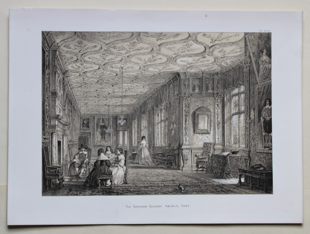 Nash J - 2 lithographs of Knowle, Kent 1869