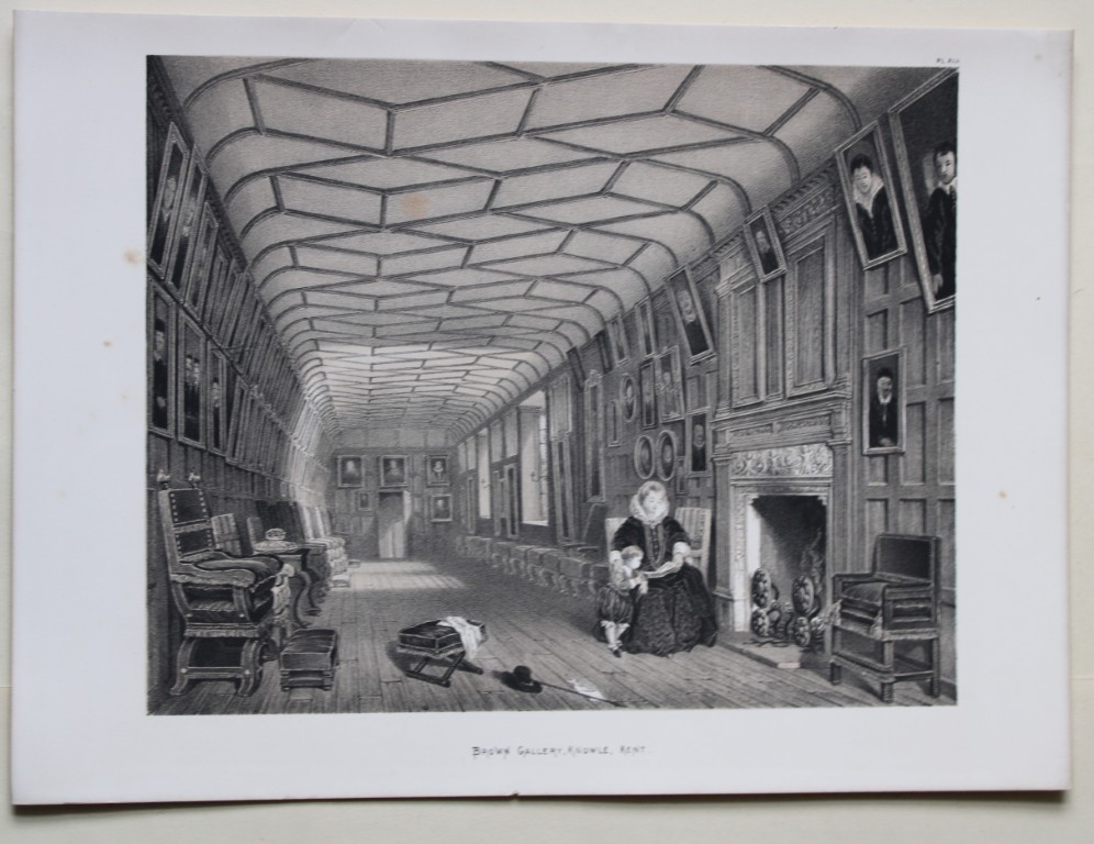 Nash J - 2 lithographs of Knowle, Kent 1869