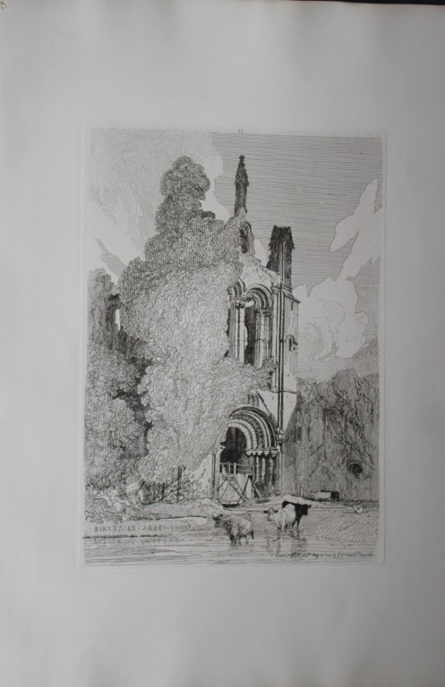 JS Cotman - Kirkstall Abbey Yorkshire 1838