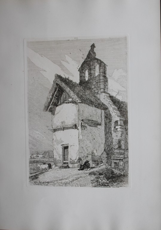 JS Cotman - West End of Braysworth Church 1838