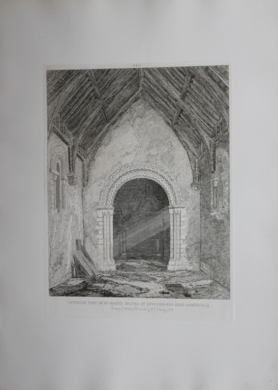 JS Cotman - Interior of St Mary's Chapel, Cambridgeshire 1838
