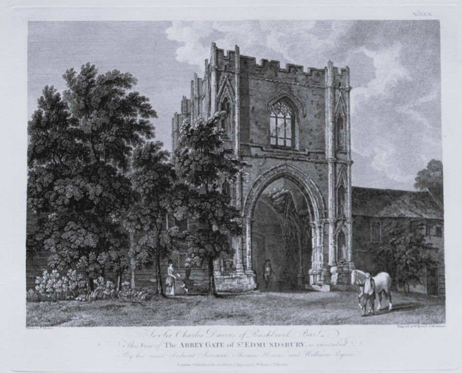 Thomas Hearne - St. Edmund's Bury Abbey Gate Suffolk 1786