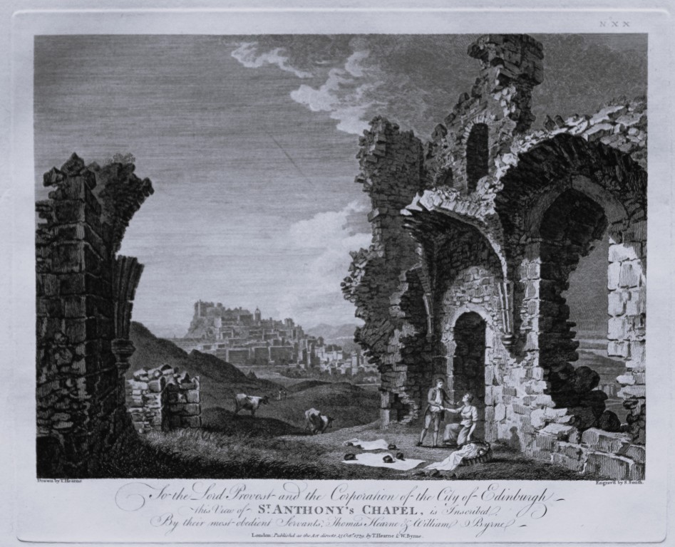 Thomas Hearne - St. Anthony's Chapel Edinburgh 1786