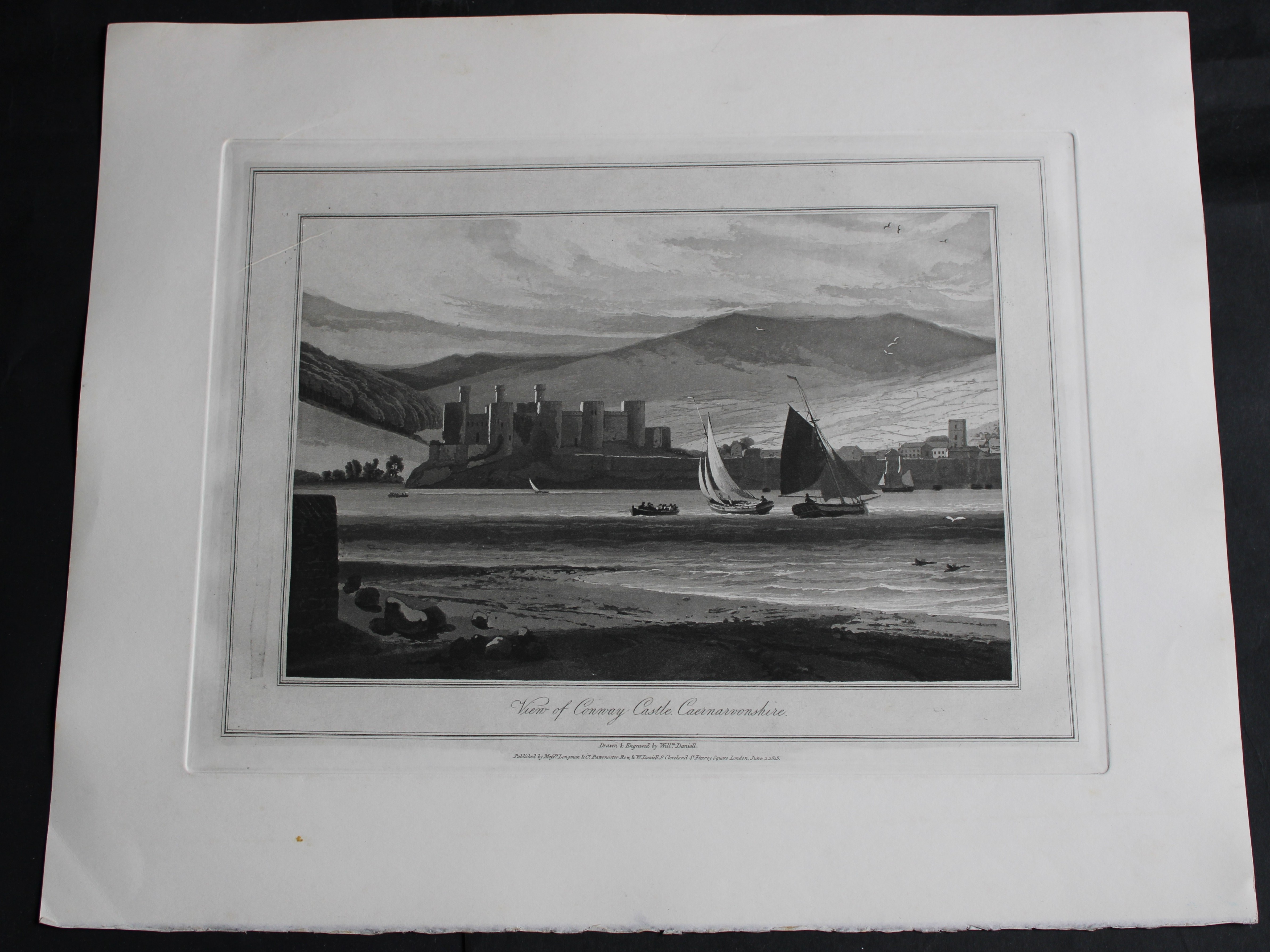 W Daniell - Conway Castle c1820