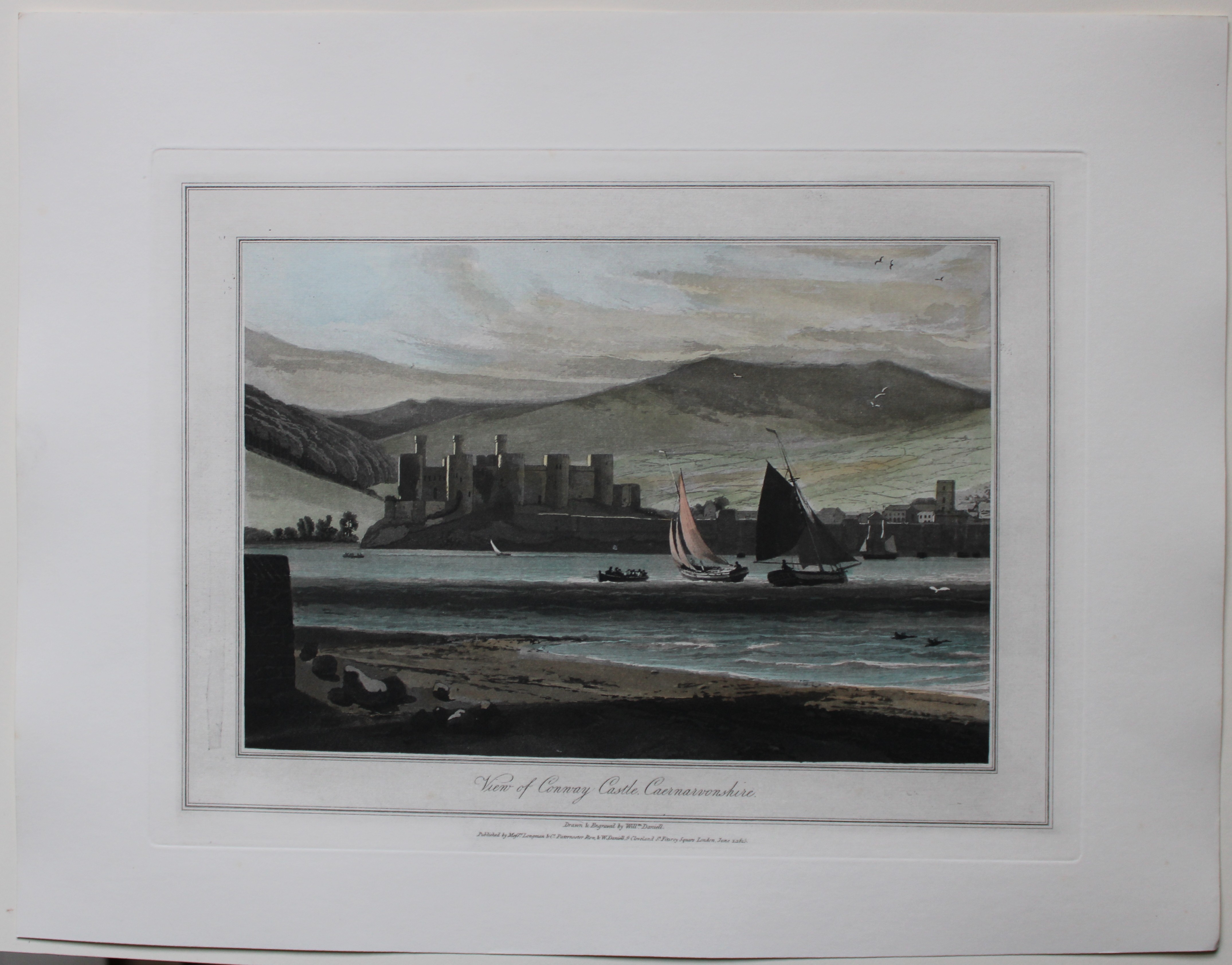 W Daniell - Conway Castle c1820