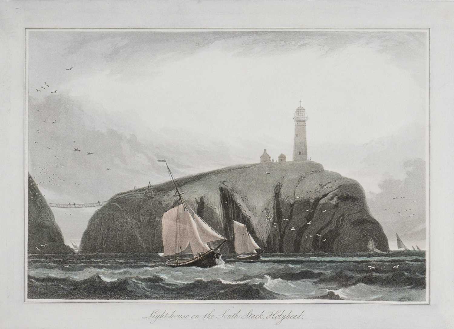 W Daniell - Lighthouse on South Stack, Holyhead c1820