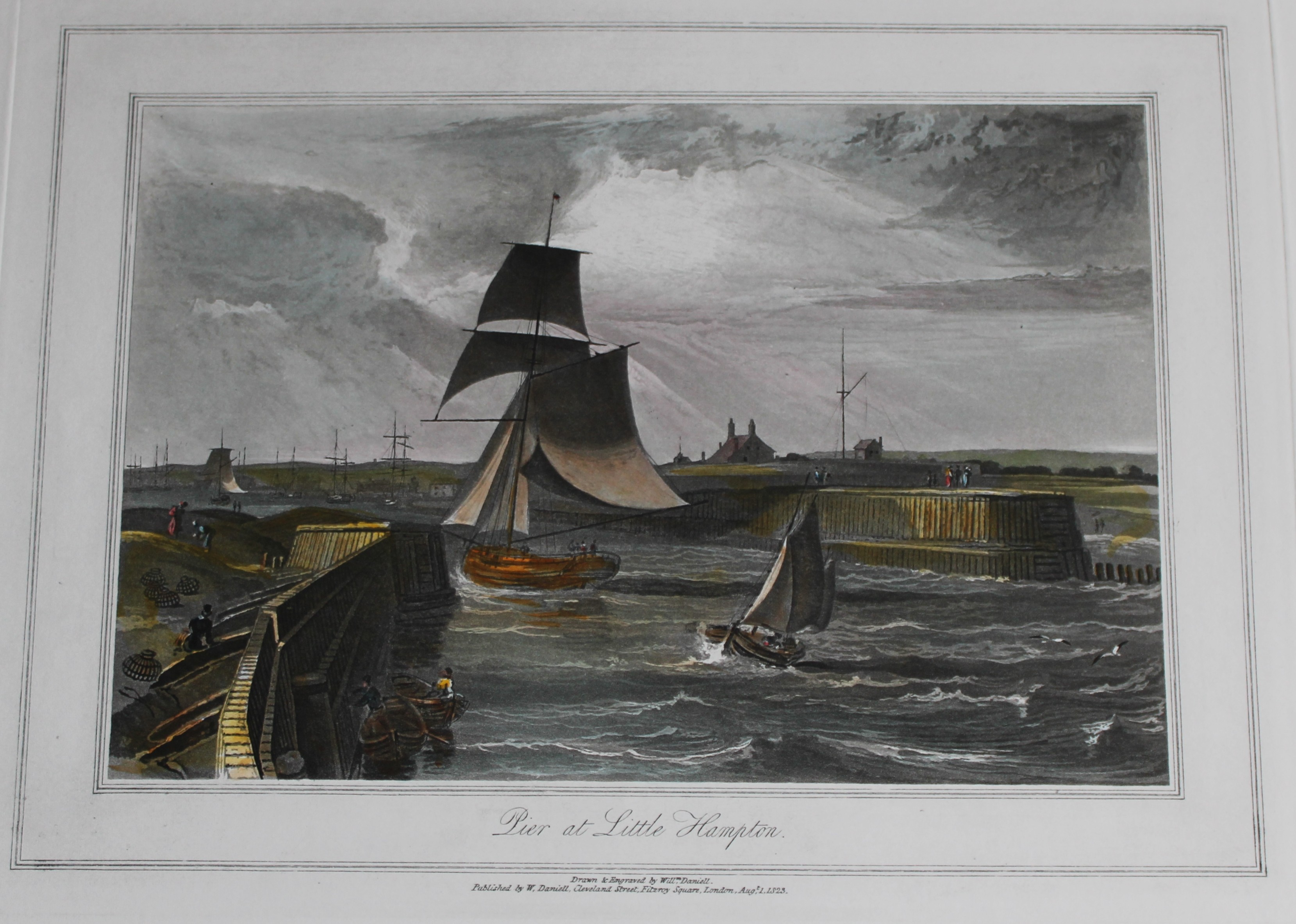 W Daniell - Pier at Little Hampton c1820